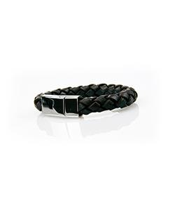 Pulseira em pele, preto