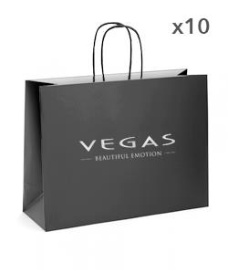 Големи хартиени торби "Vegas" | 10 броя